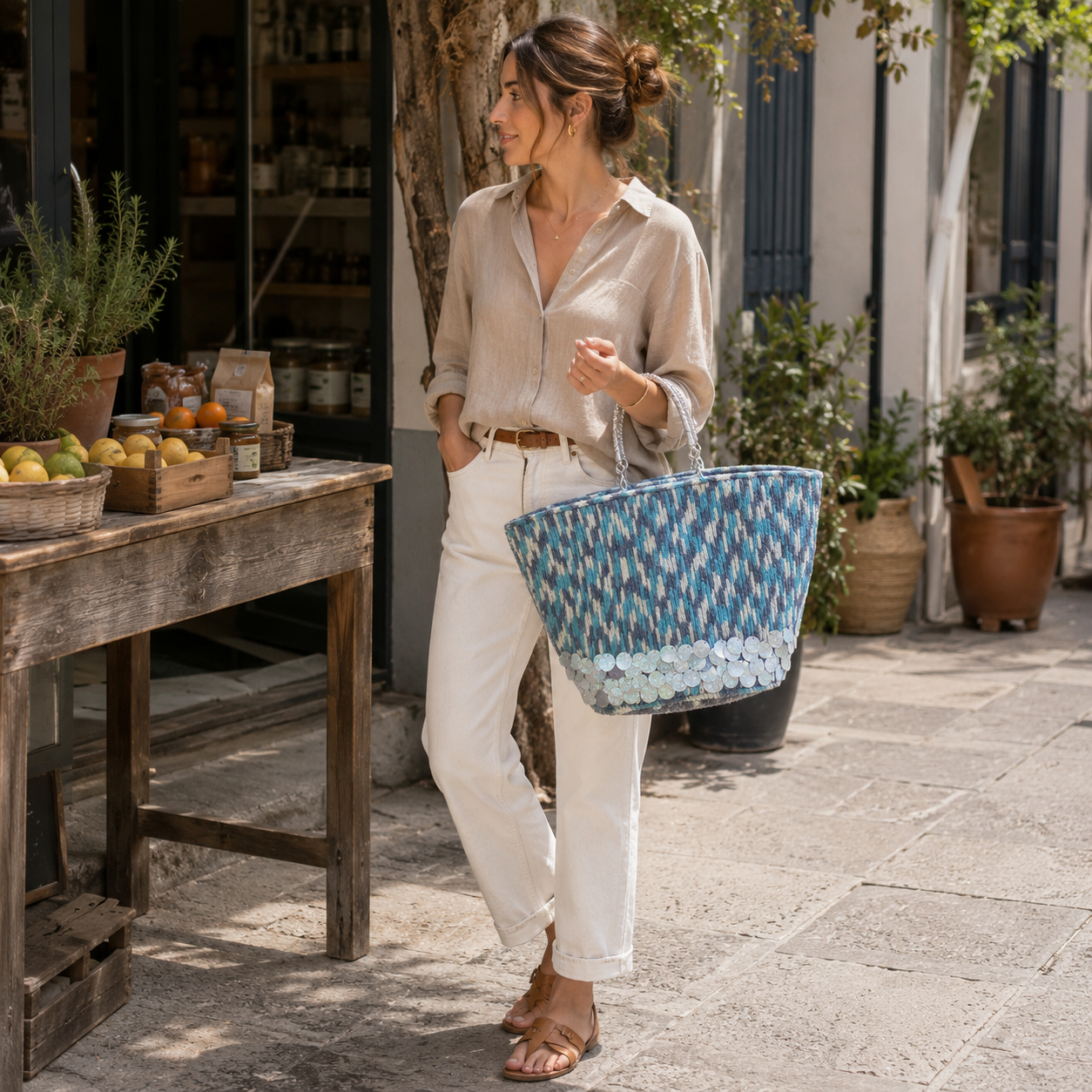 Bolso Cielo con look casual