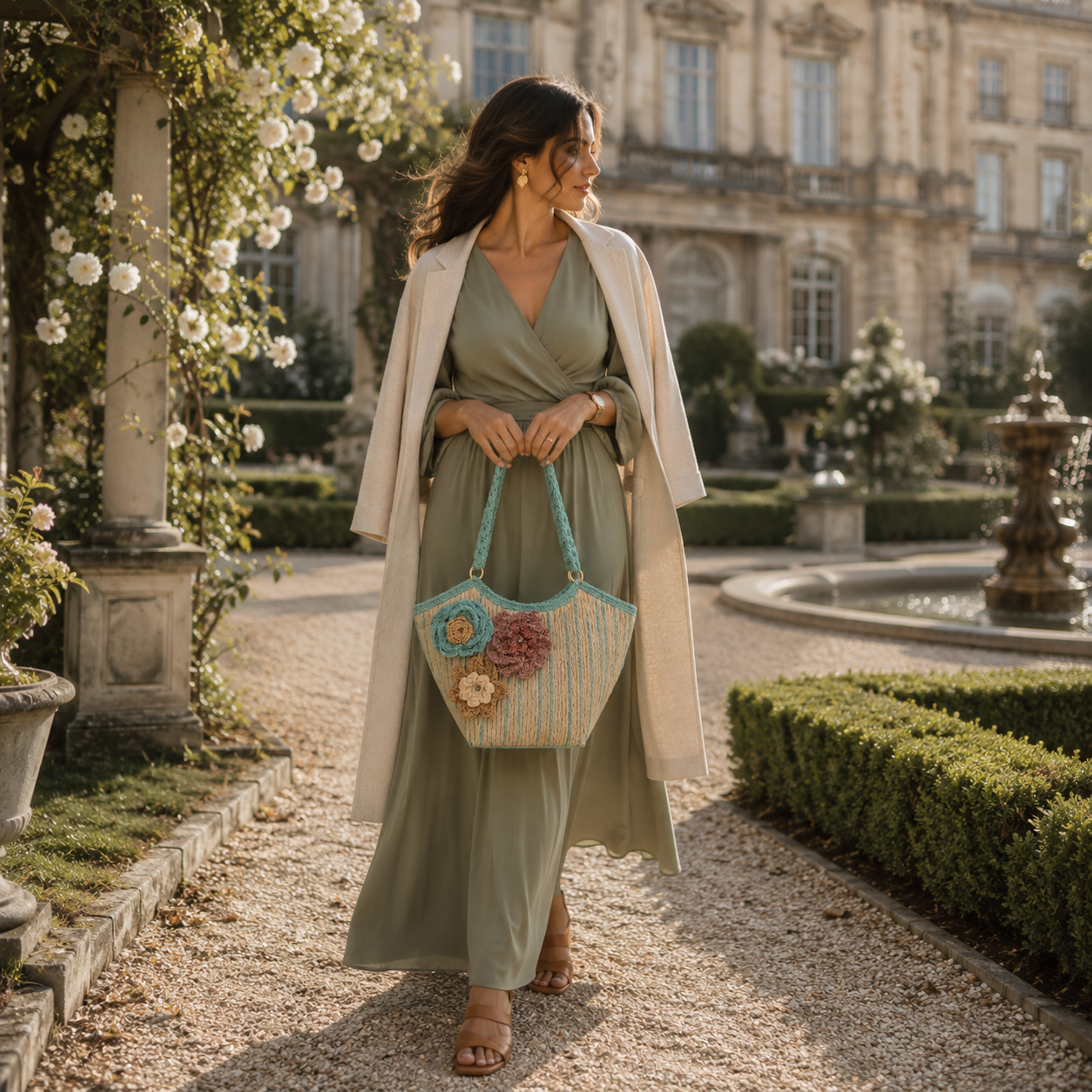 Bolso Flores look elegante