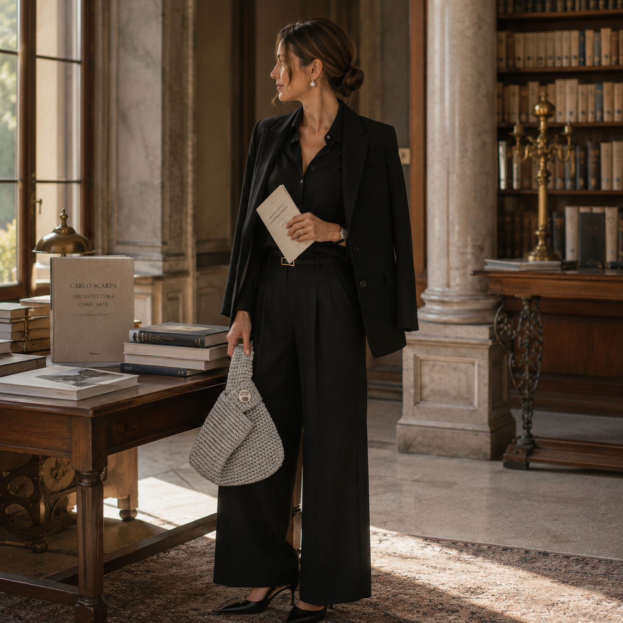 Bolso Luna en look elegante
